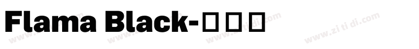 Flama Black字体转换